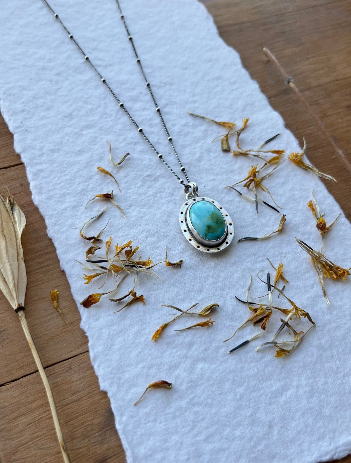 Blue Sky Medallion Necklace
