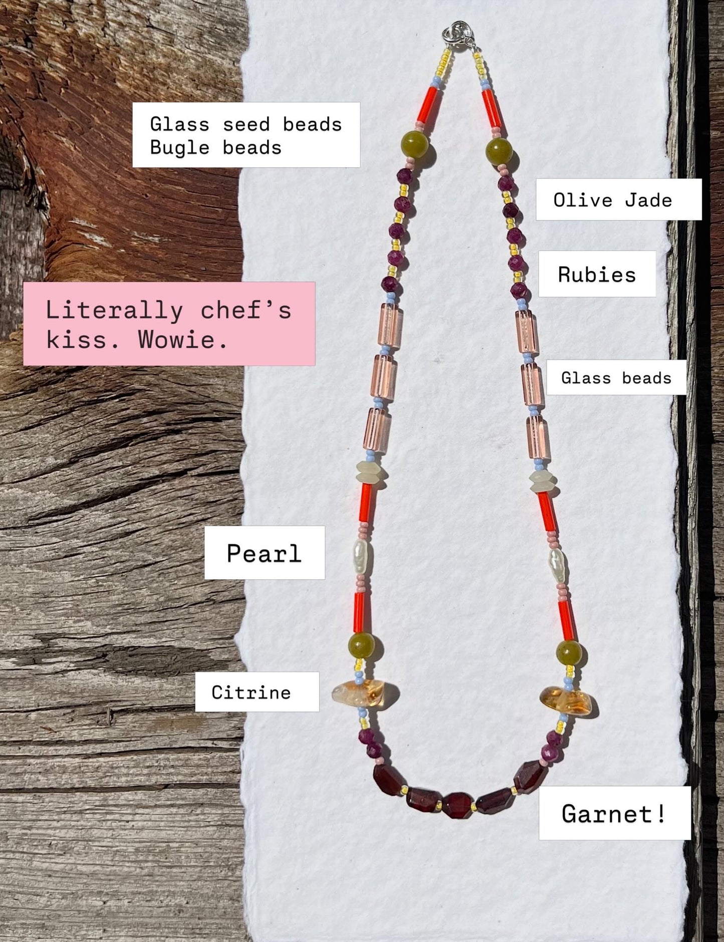 Garnet choker for A!