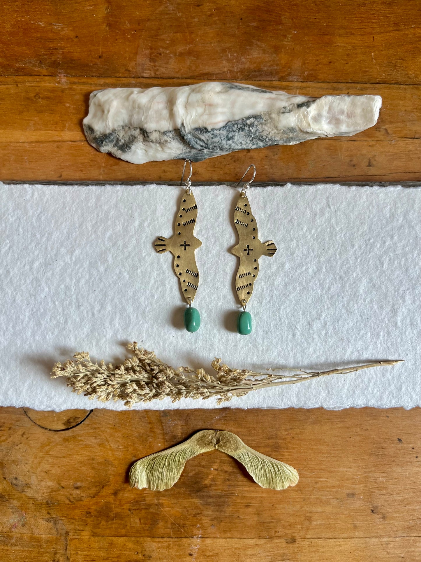 Brass + Turquoise Skua