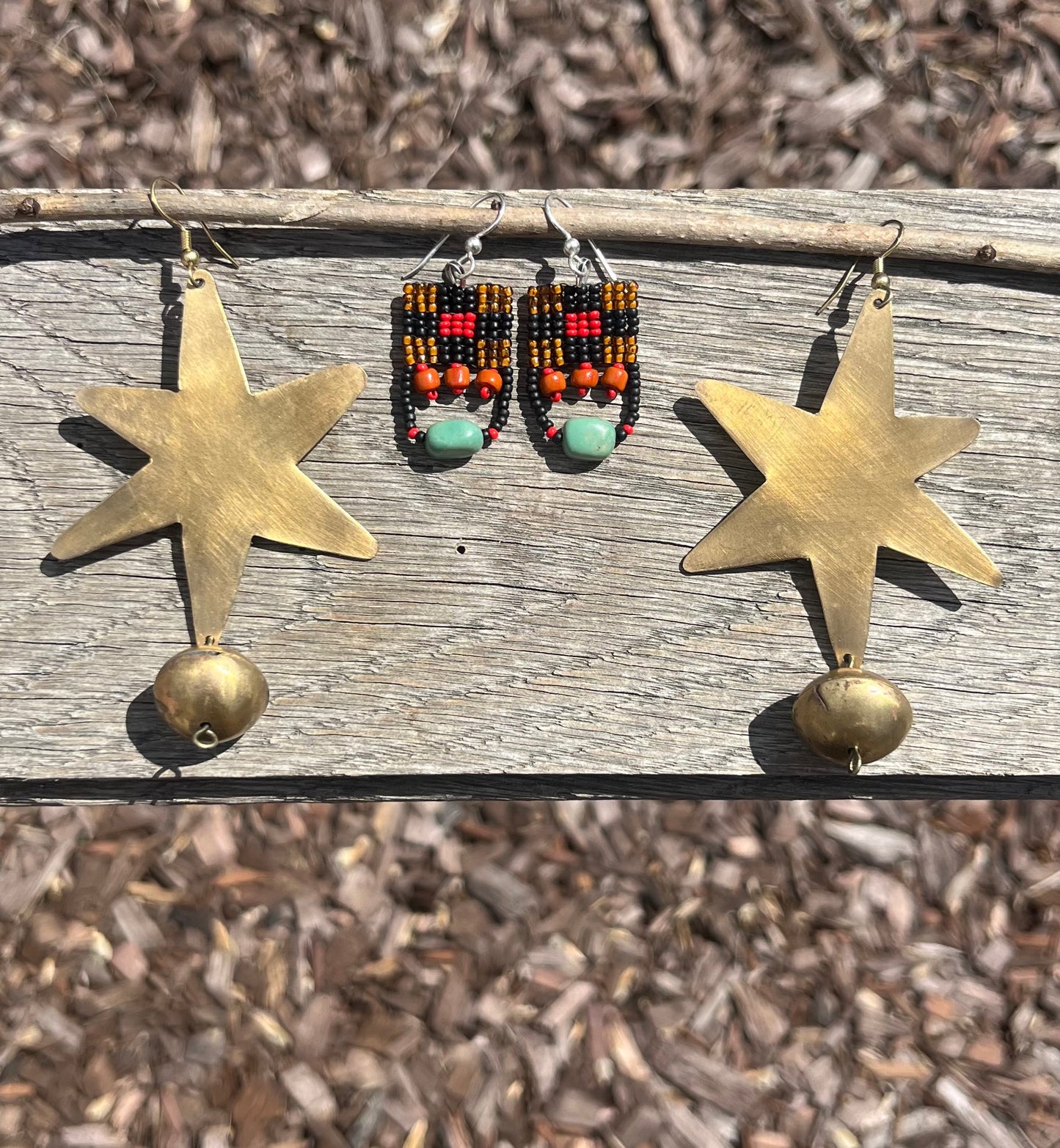 Woven Quilt Earrings