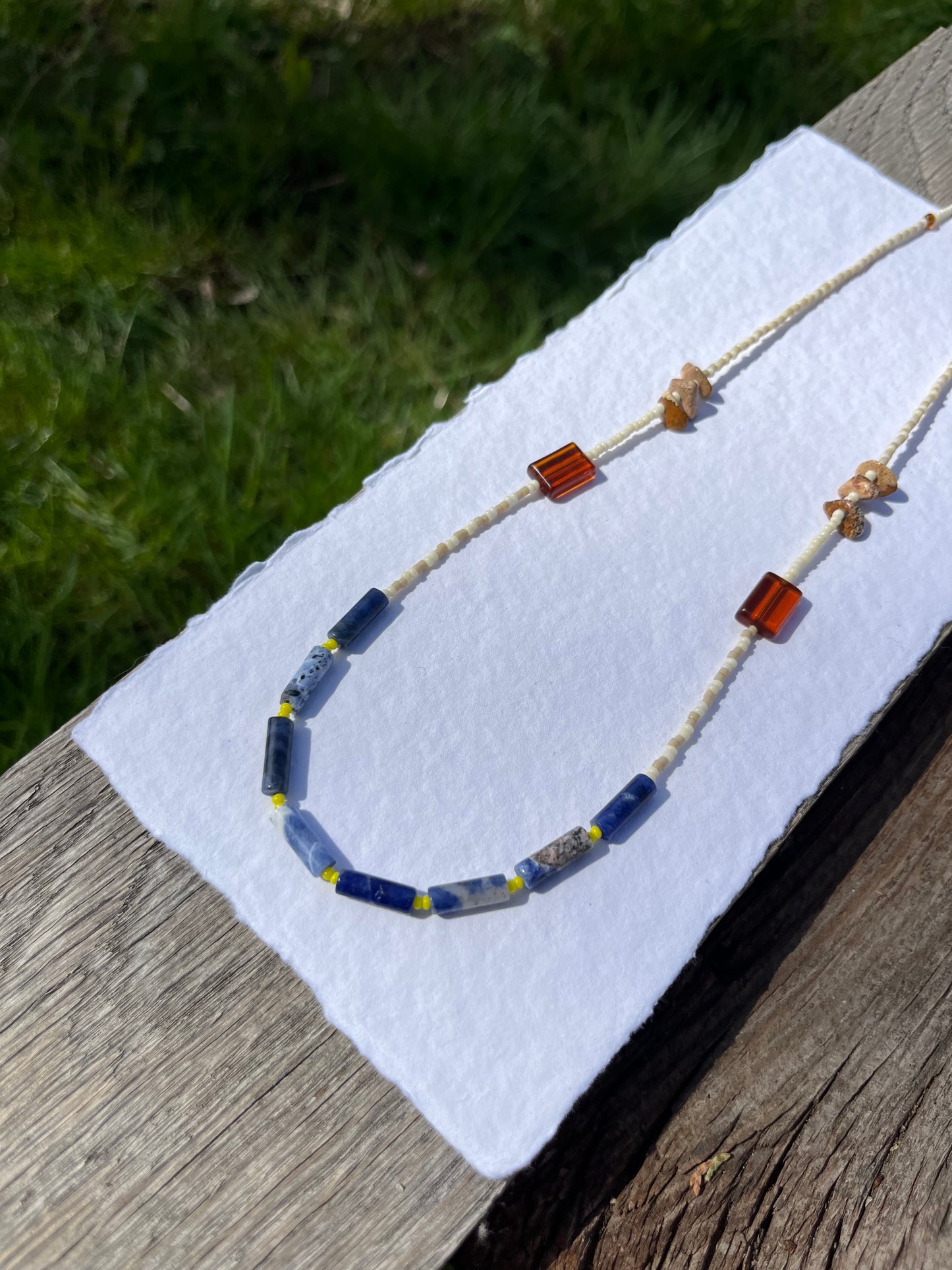 Sodalite T-shirt Necklace