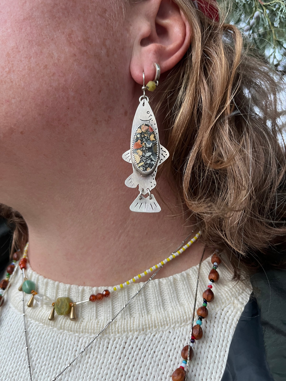 River Bed Trout Earrings