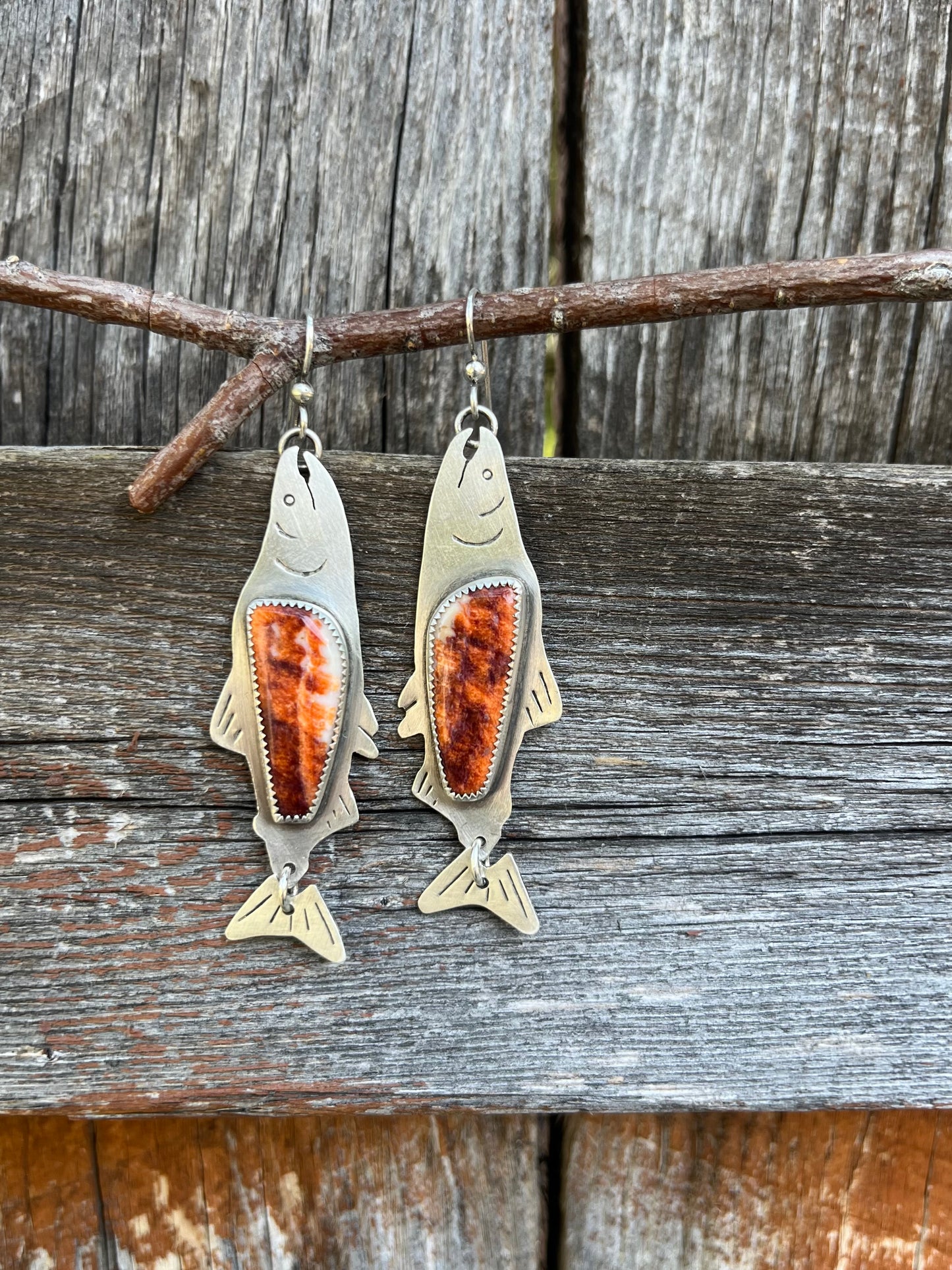 Sacred Salmon Earrings!