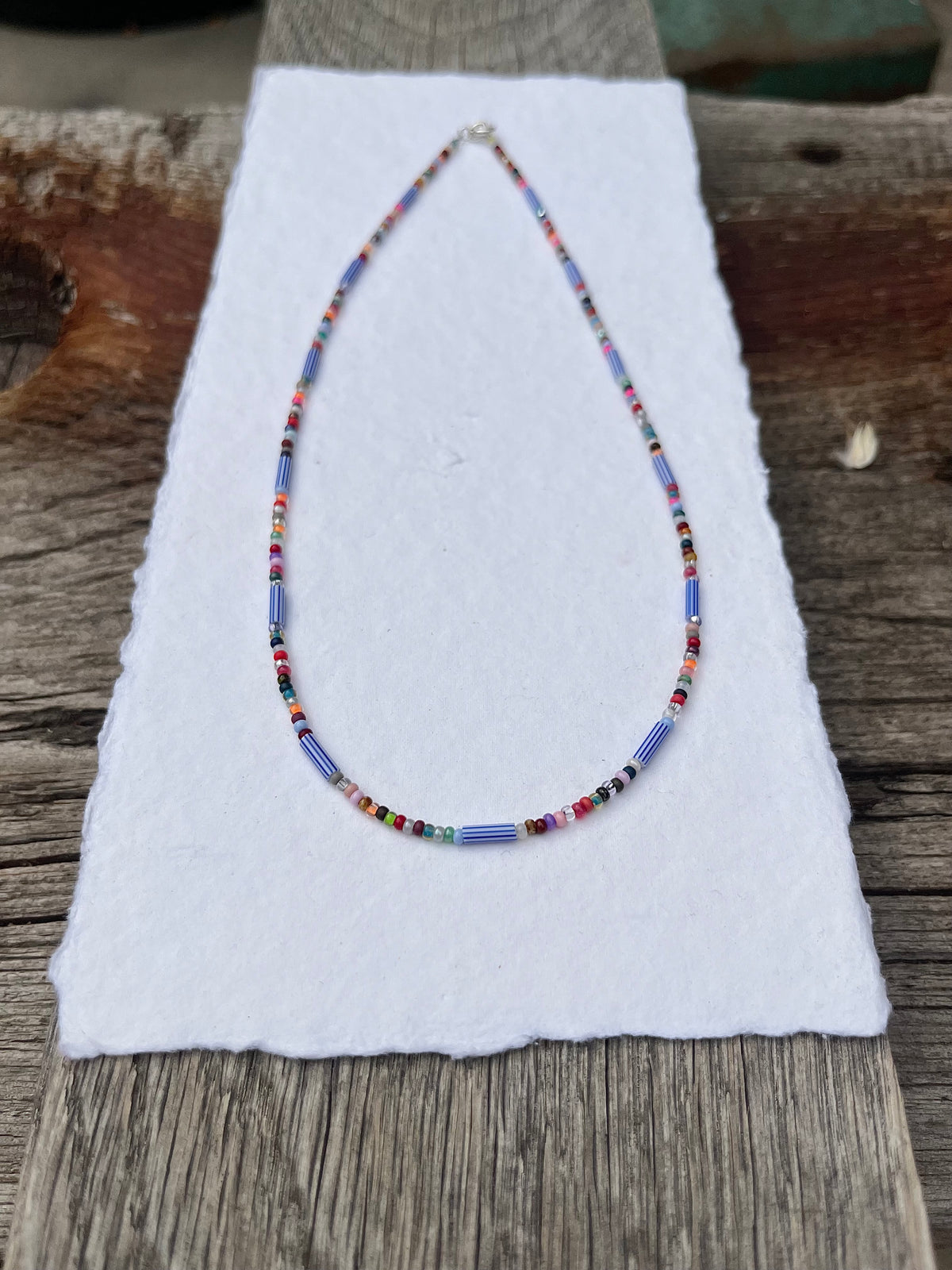 Vintage Bugle Bead Neckace