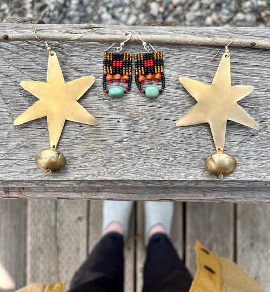 Woven Quilt Earrings