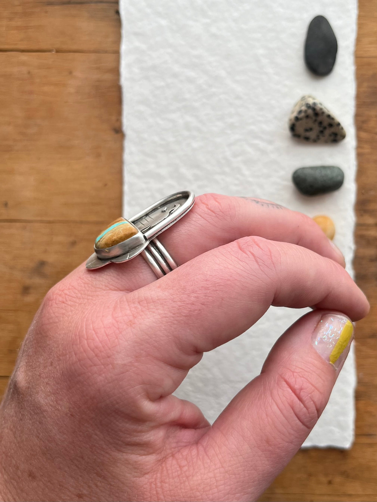 The Heron River Keeper Ring