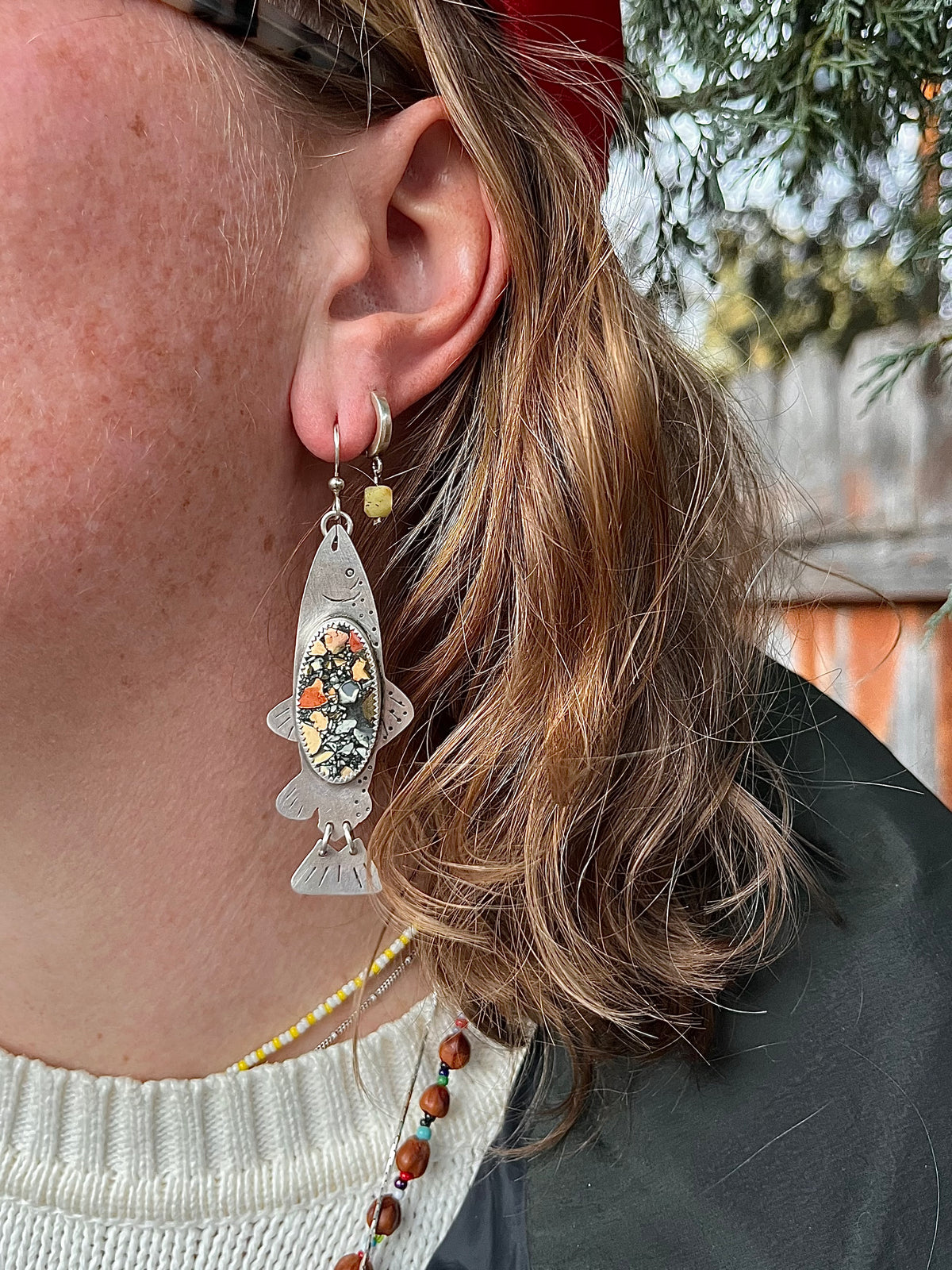River Bed Trout Earrings