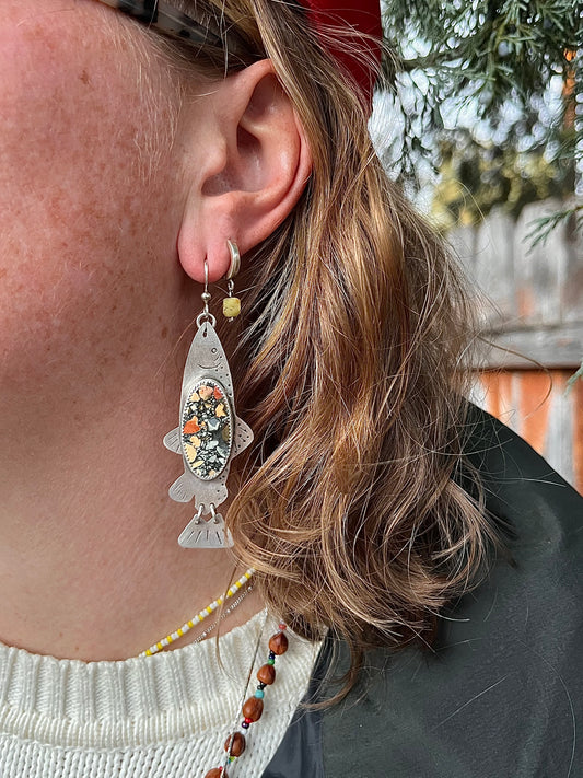 River Bed Trout Earrings