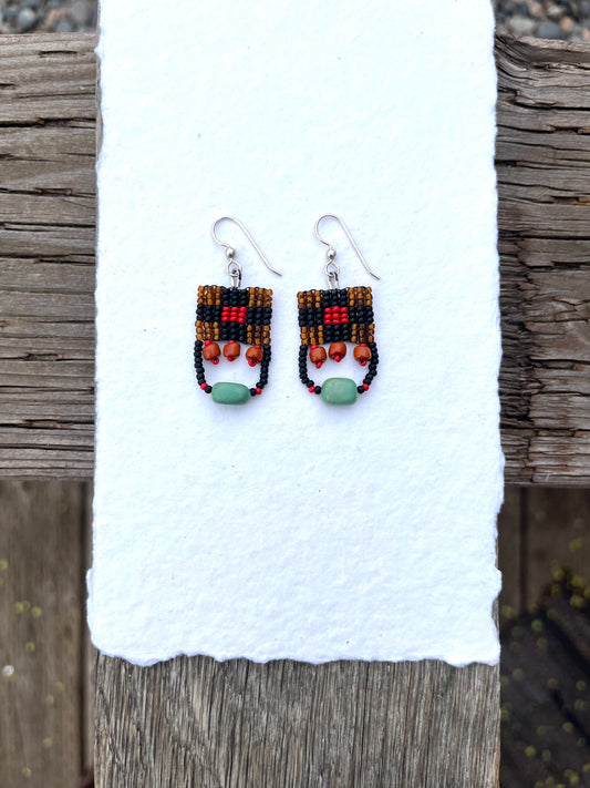 Woven Quilt Earrings