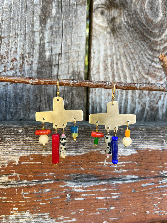 Grid North Small Earrings