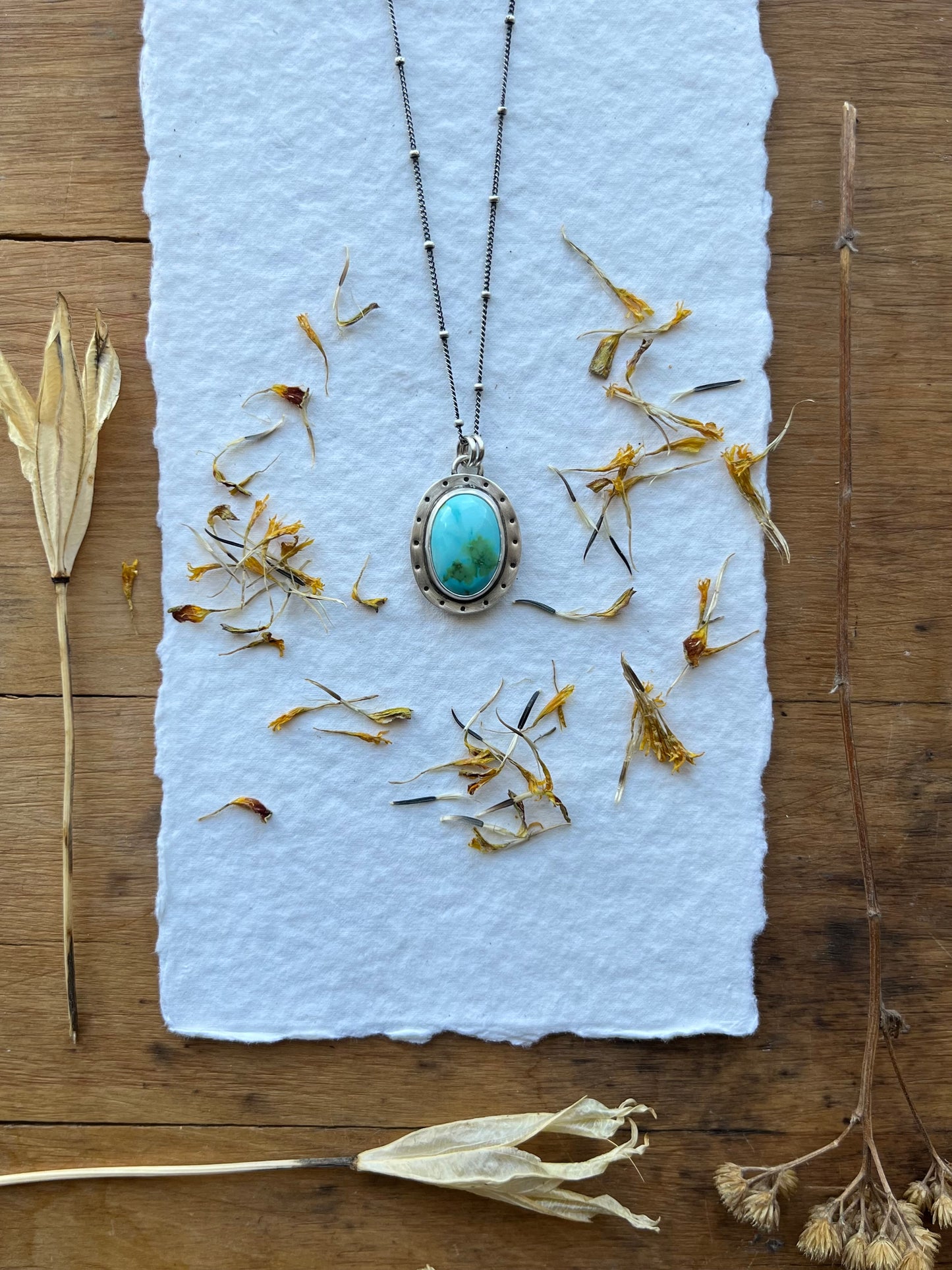 Blue Sky Medallion Necklace