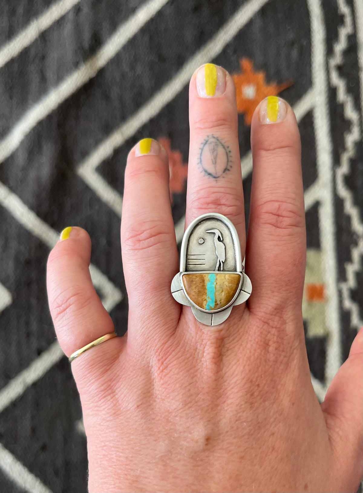 The Heron River Keeper Ring