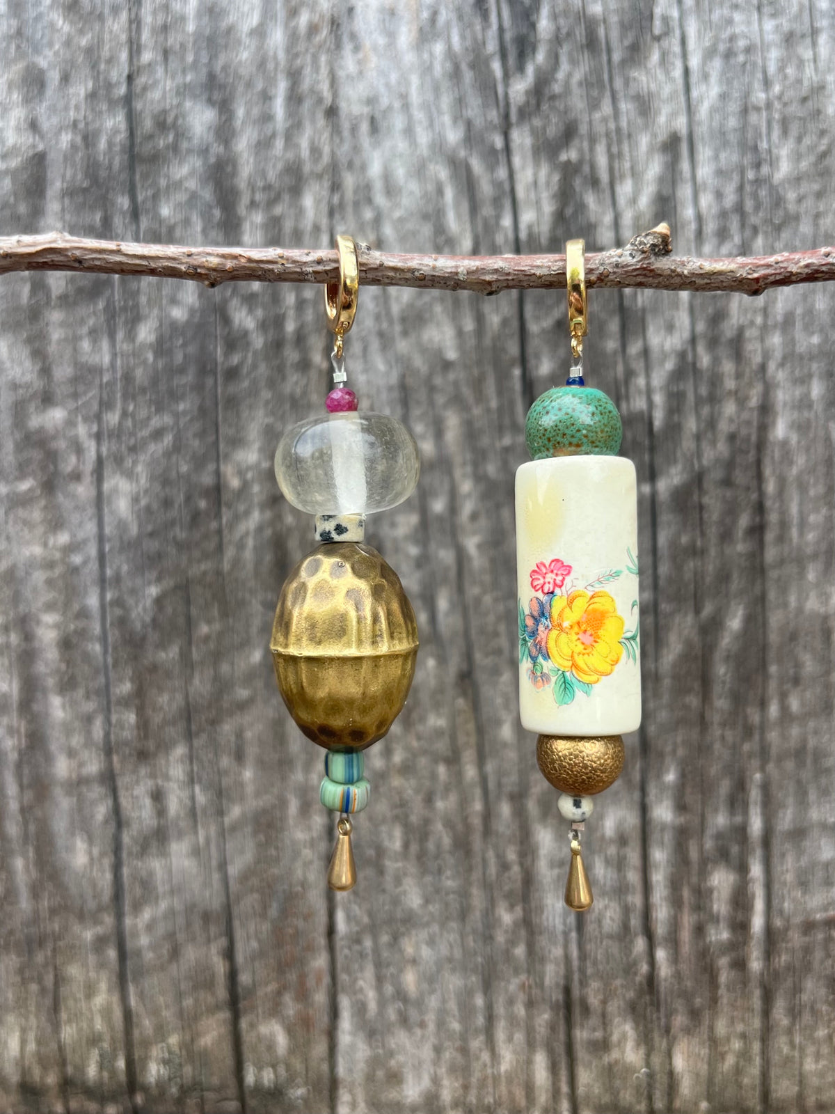 Asymmetric Funk Earrings