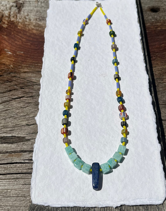 Lapis Barbie Neckace