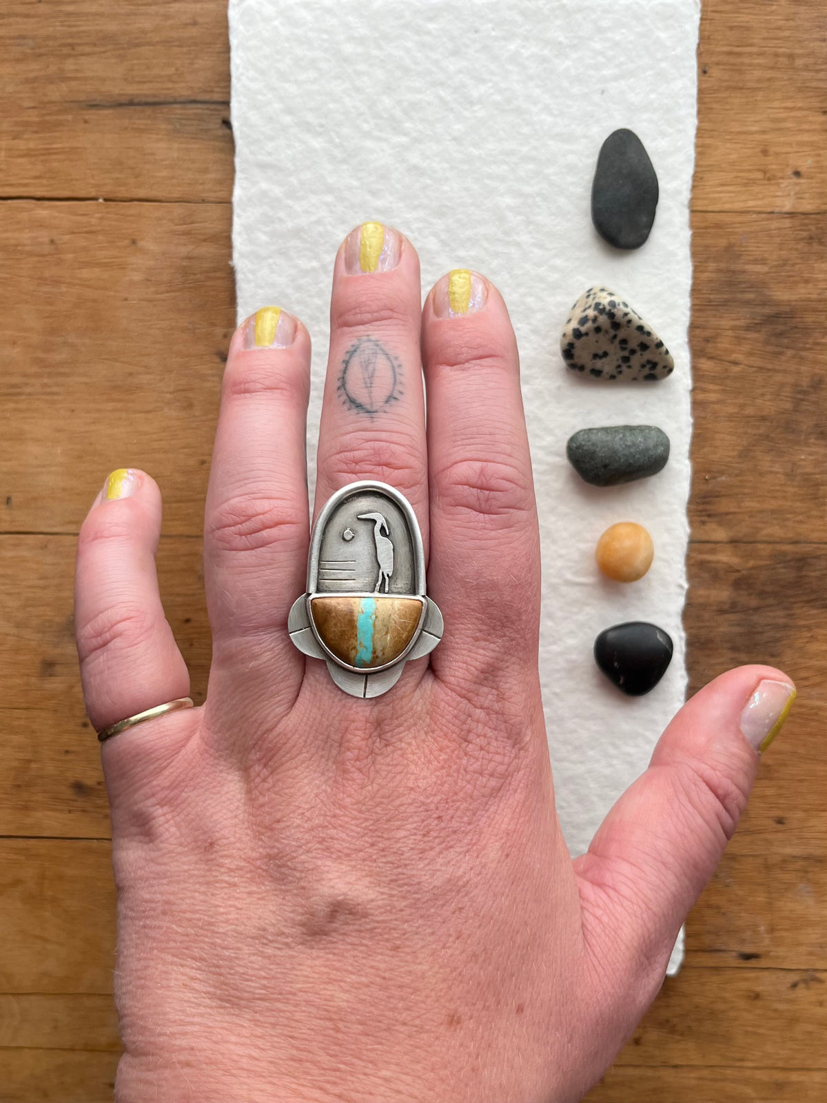 The Heron River Keeper Ring