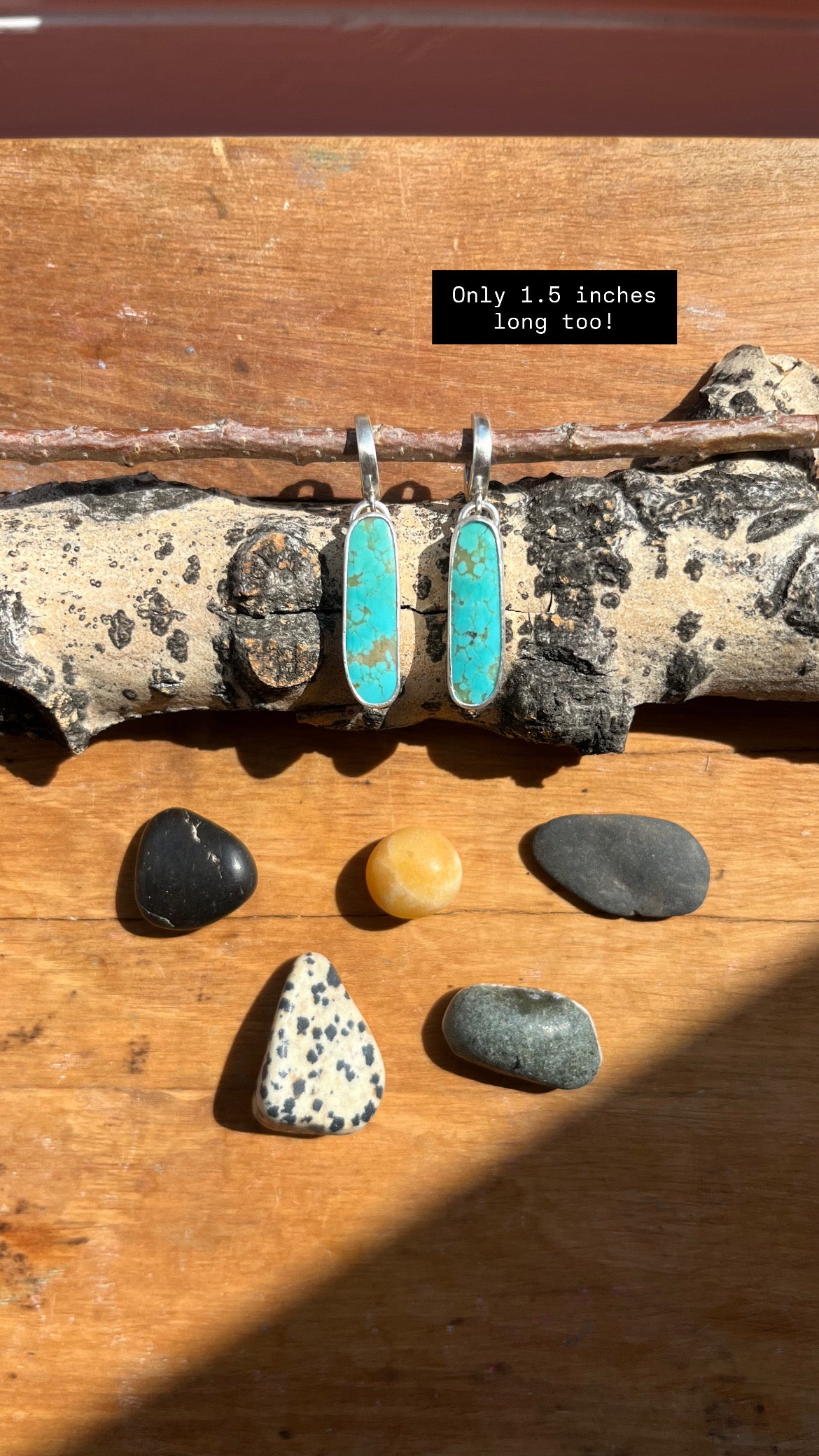 Turquoise Bar Huggies