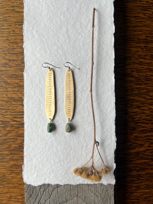 Green is gold Dangles