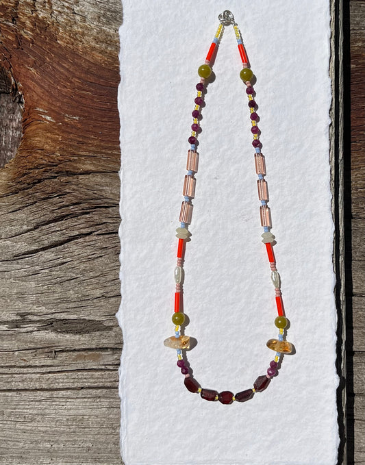 Garnet choker for A!