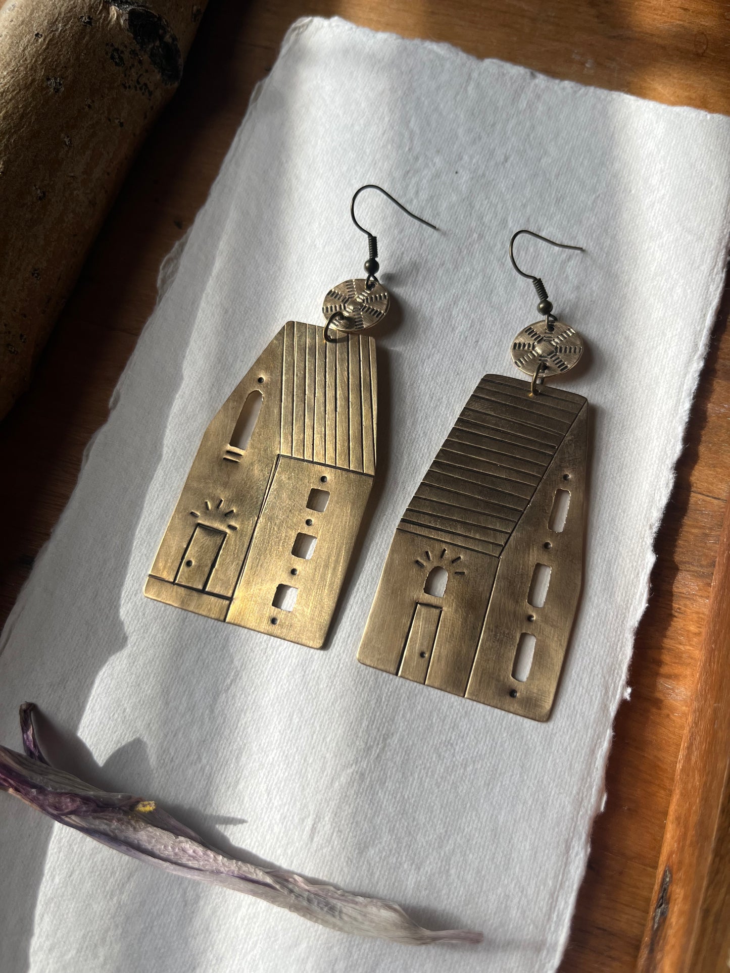 Home Earrings with Arched windows