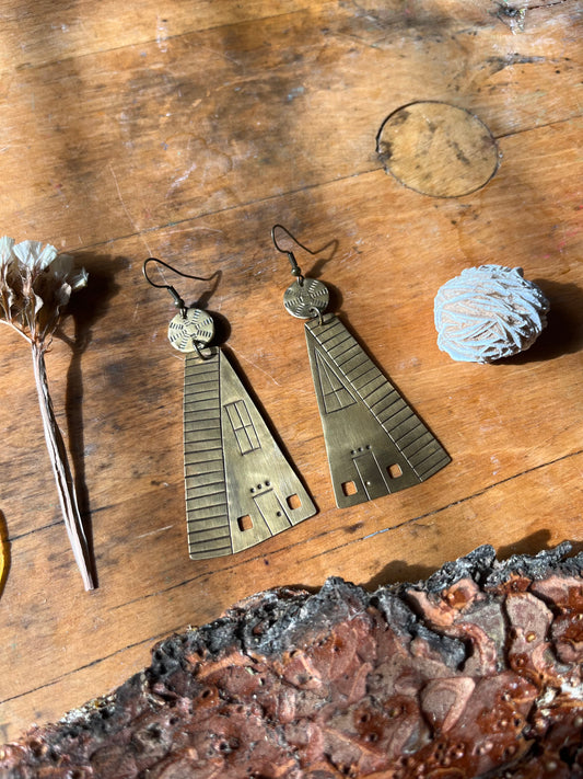 A-Frame Home Earrings